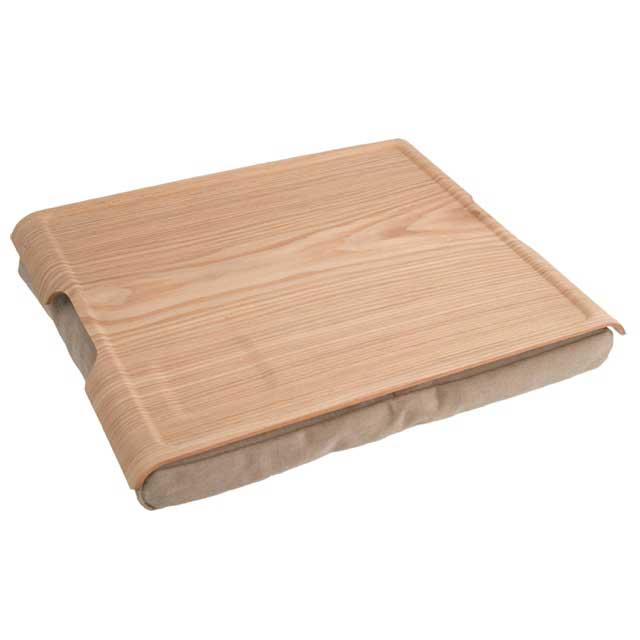 Bosign Bosign Laptray Large Wooden Natural Top With Natural Cushion
