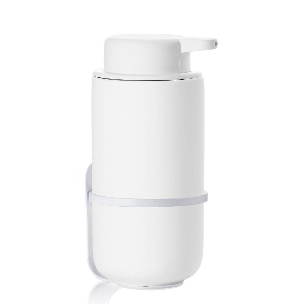 Zone Ume Soap Dispenser Or Hand Sanitizer Pump C/w Wall Bracket In White H19