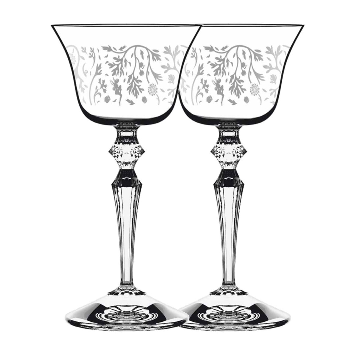 Italesse Wormwood Presidente Cocktail Glass With Pattern single glass