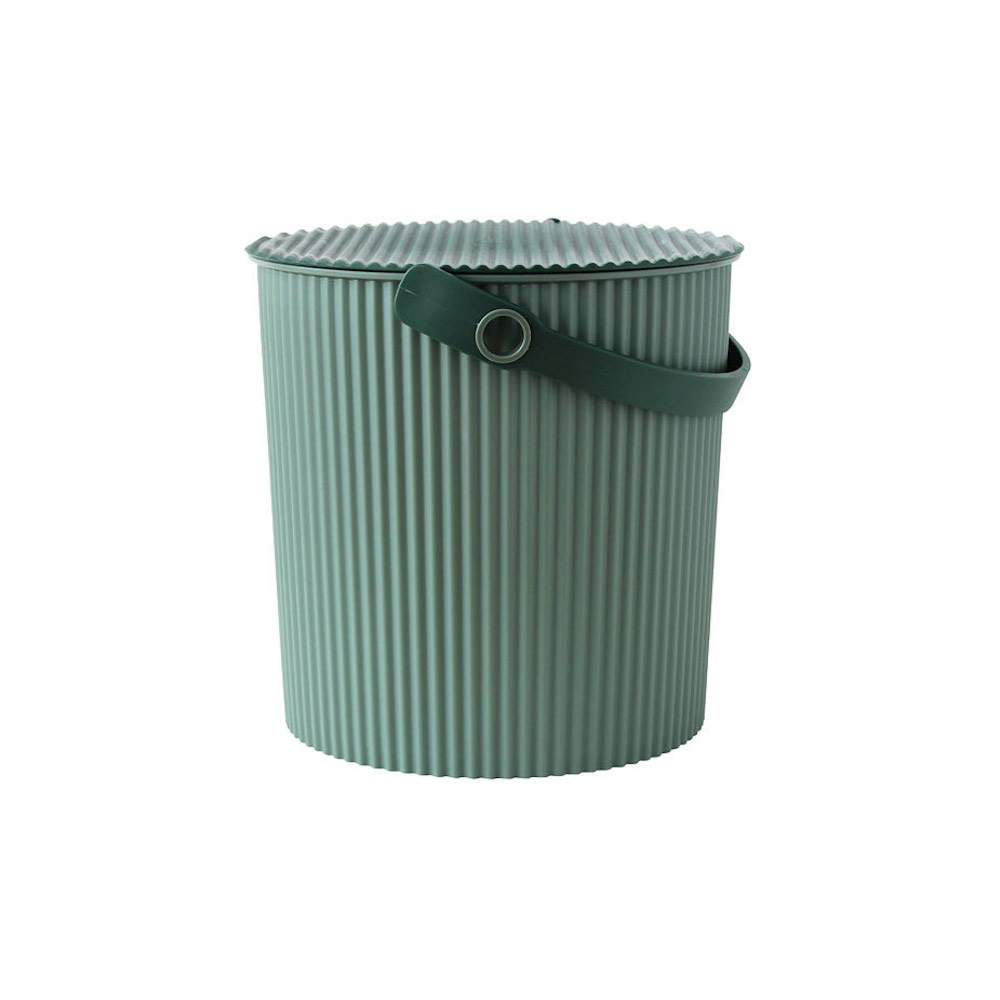 Hachiman Omnioutil Storage Bucket & Lid Mini Baked Green