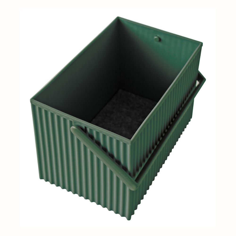 Hachiman Omnioffre Stacking Storage Box Medium Dark Green