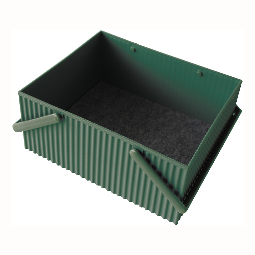 Hachiman Omnioffre Stacking Storage Box Large Dark Green