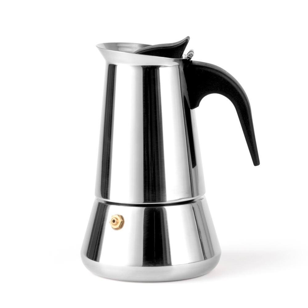 Bredemeijer Leopold Vienna Espresso Maker Trevi Design For 4 Cups In Stainless Steel