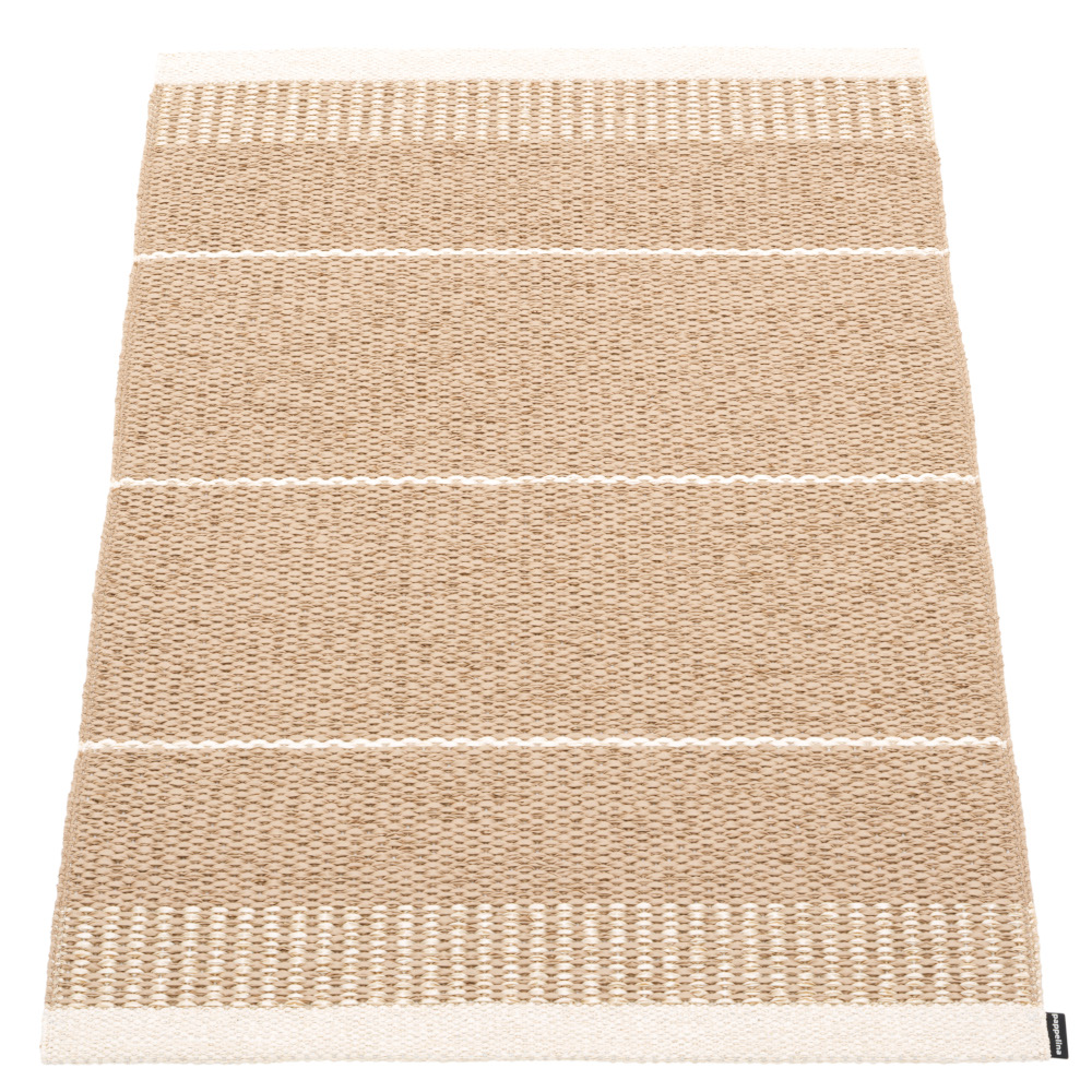 Pappelina Of Sweden Belle Design Washable Sustainable Rug 60x85cm In Biscuit Light Nougat