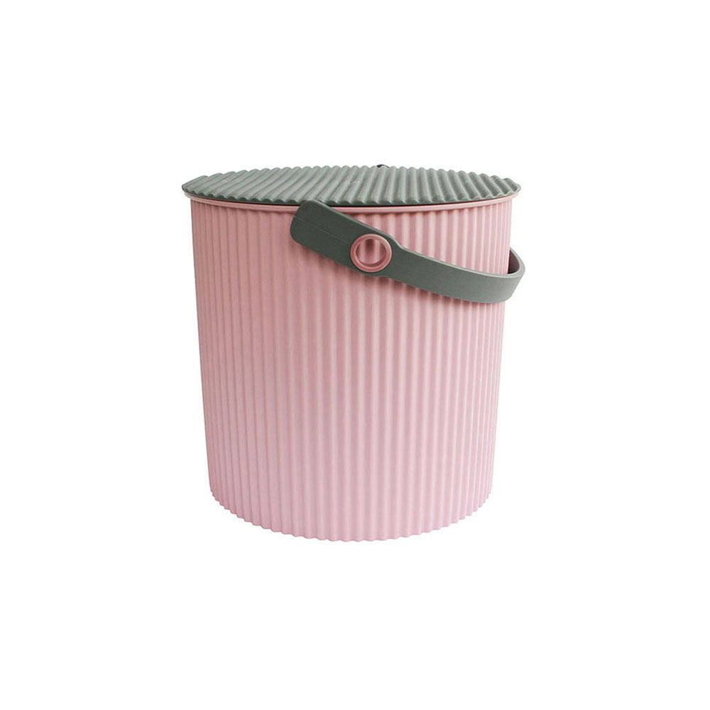 Hachiman Hachiman Omnioutil Storage Bucket  &  Lid Mini Pink Grey