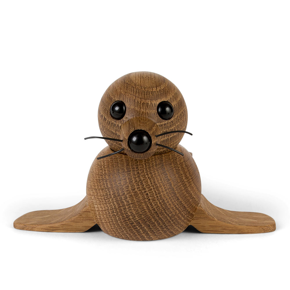 Spring Of Copenhagen Mother Seal Decorative Piece In Oak