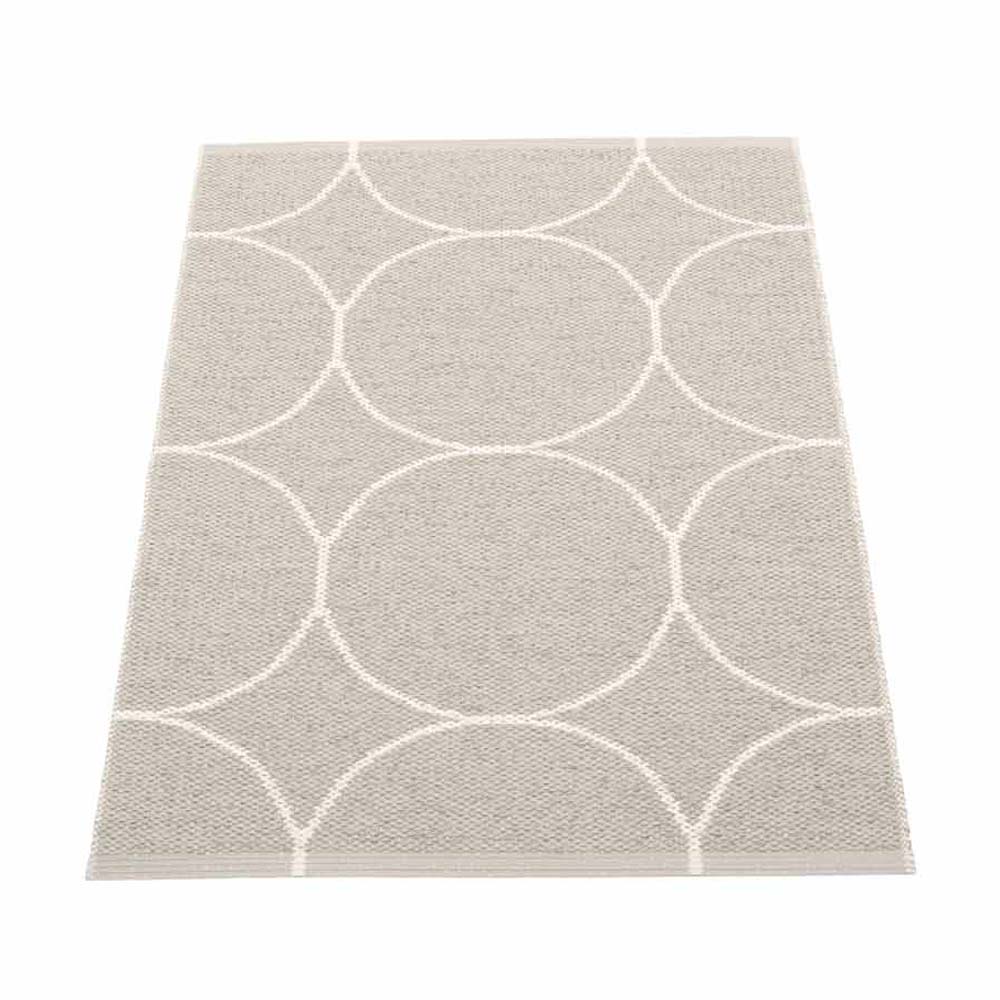 Pappelina Of Sweden Boo Design Washable Sustainable Rug 70x100cm In Linen & Vanilla