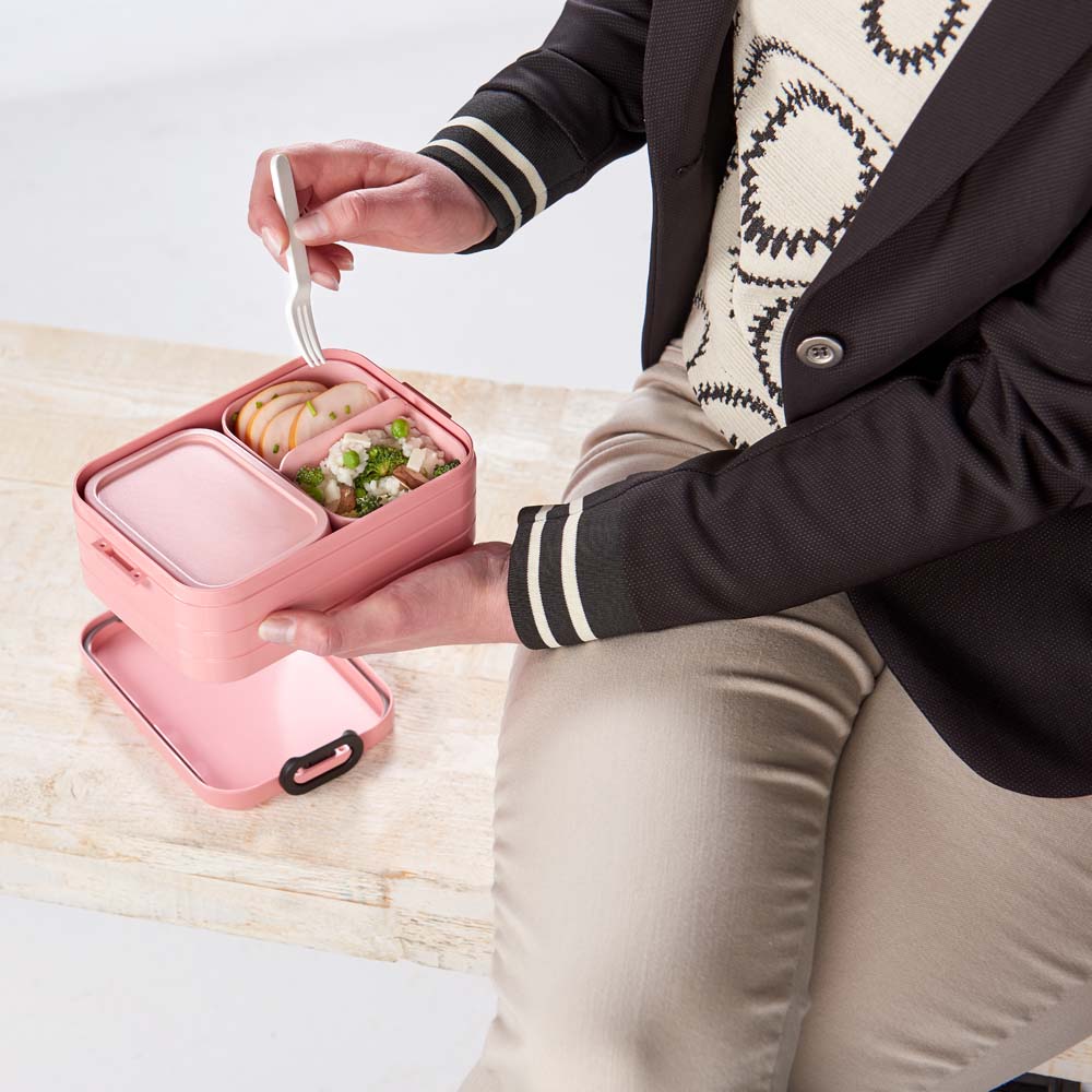 Bento lunch box Take a Break large - Nordic pink