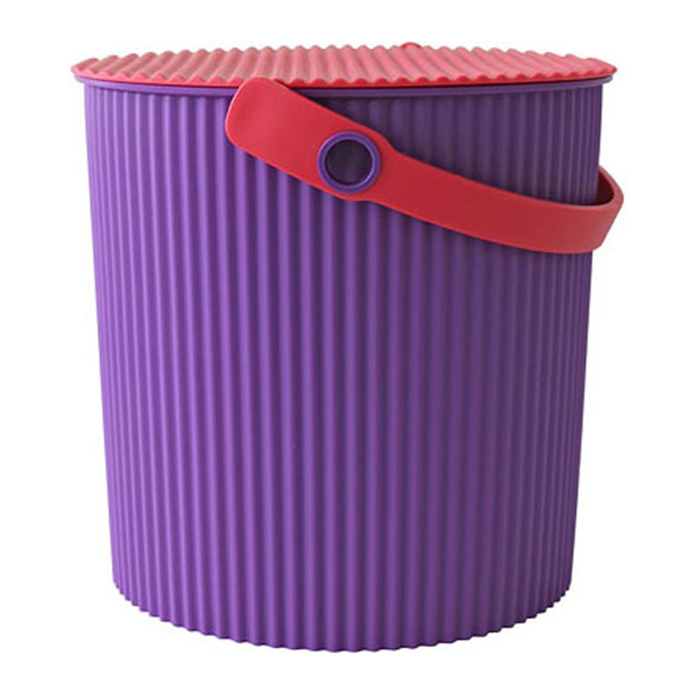 Hachiman Omnioutil Storage Bucket  &  Lid Large Purple Pink