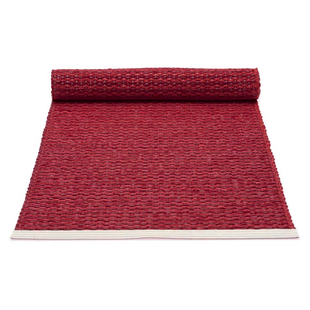 Pappelina Of Sweden Table Runner Place Mat Mono 36x60cm In Dark Red & Red