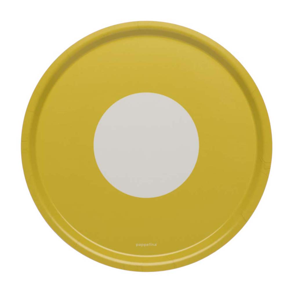 Vera Design Serving Tray Round 38x38cm In Lemon