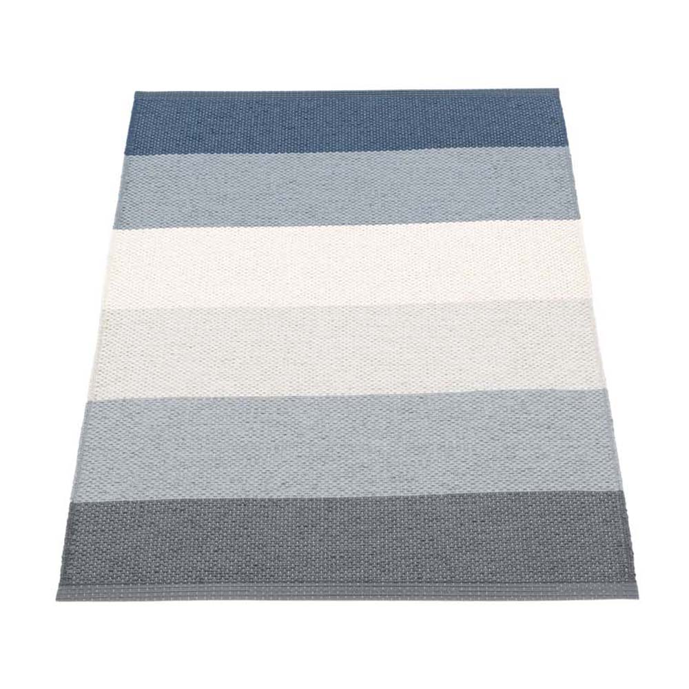 Pappelina Of Sweden Molly Design Washable Sustainable Rug 70x100cm In Ocean Grey