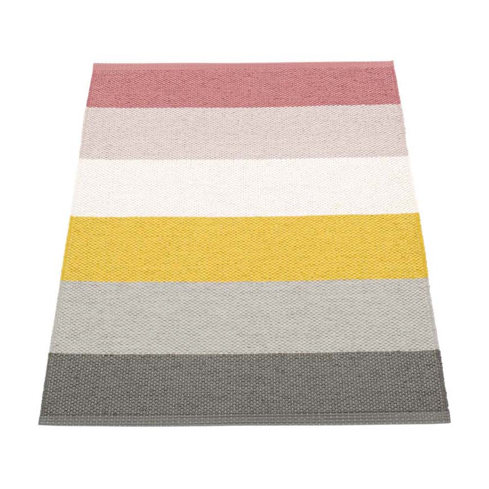 Pappelina Pappelina Of Sweden Molly Design Washable Sustainable Rug 70x100cm In Moor