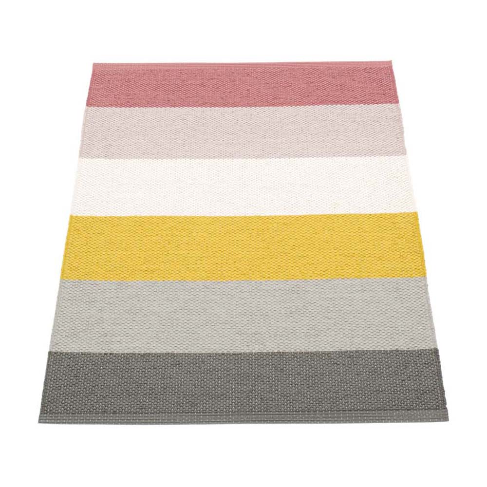 Pappelina Of Sweden Molly Design Washable Sustainable Rug 70x100cm In Moor