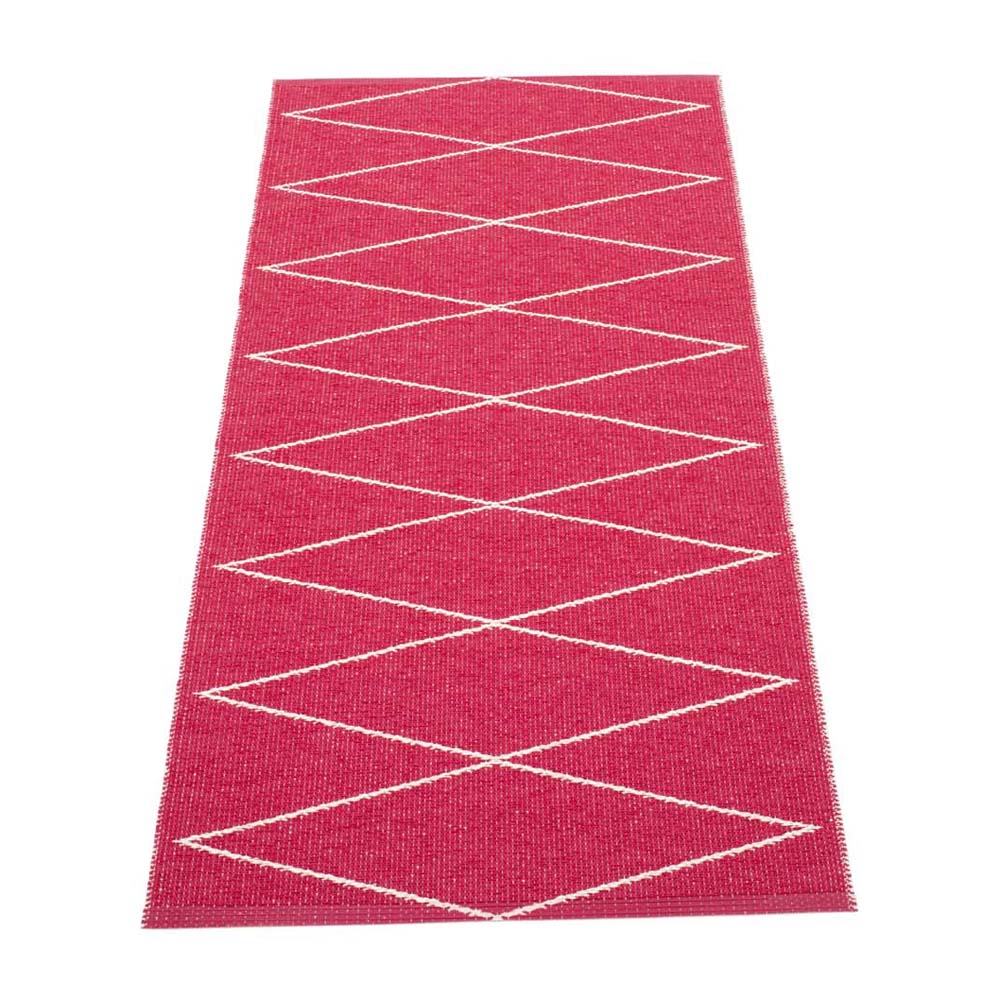 Pappelina Of Sweden Rug Max Design 70x160cm In Cherry & Vanilla