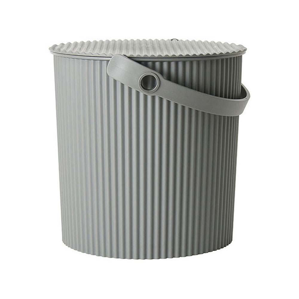 Omnioutil Storage Bucket & Lid Medium Dark Grey