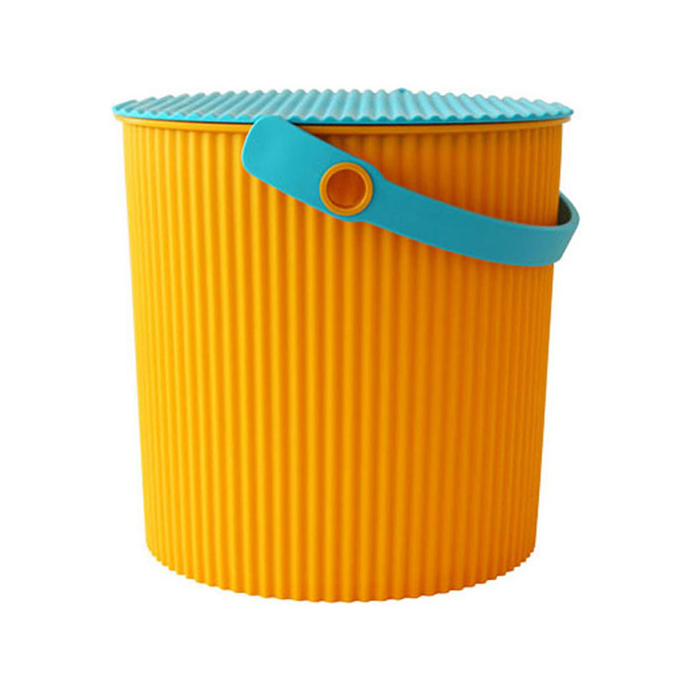 Omnioutil Storage Bucket & Lid Medium Orange Blue