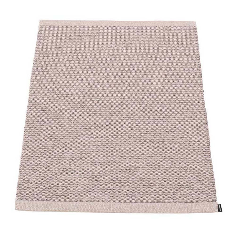 Pappelina Pappelina Of Sweden Svea Design Washable Sustainable Rug 60x85cm In Lilac Metallic  &  Pale Rose