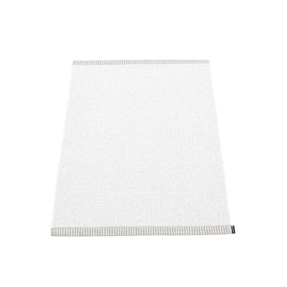 Pappelina Of Sweden Mono Design Washable Sustainable Rug 60x85cm In White