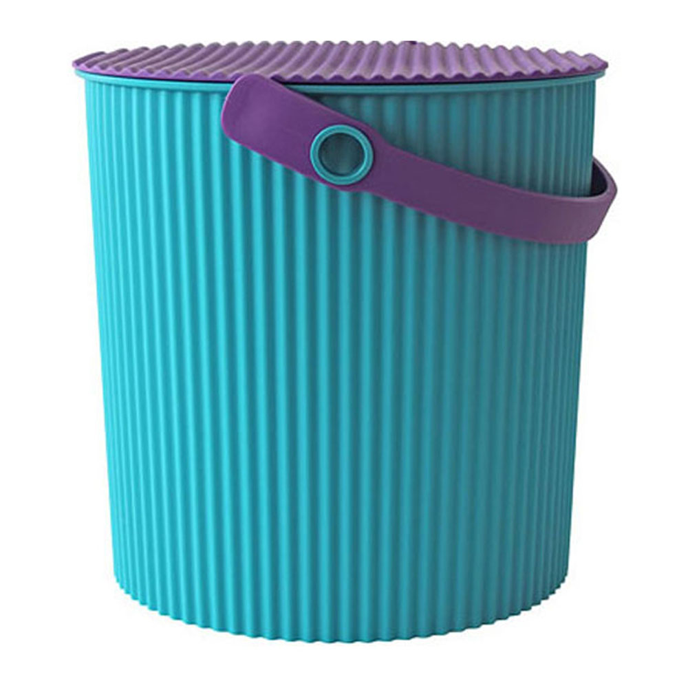 Omnioutil Storage Bucket & Lid Large Blue Purple