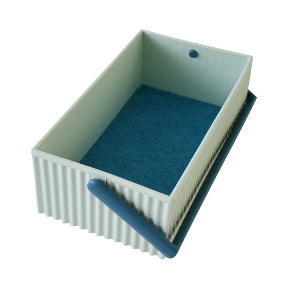 Hachiman Hachiman Omnioffre Stacking Storage Box Small Sky Blue