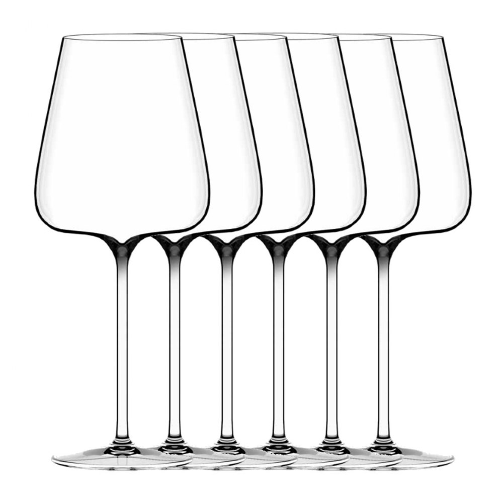 Italesse Italesse Etoile Standard Noir Red Wine Glass In A Box Of 6