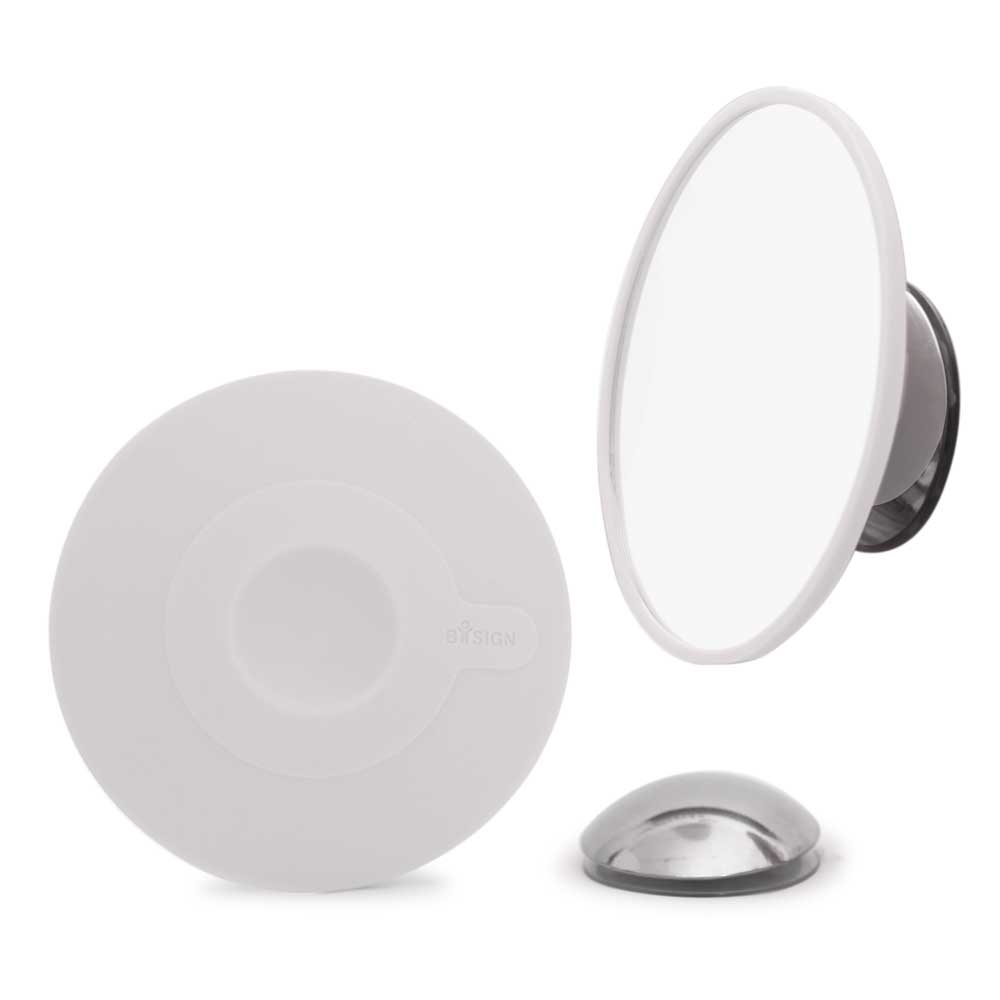 Bosign Bosign Air Mirror Small Detachable Make-up Mirror Mag 15x In White Dia 11.0cm