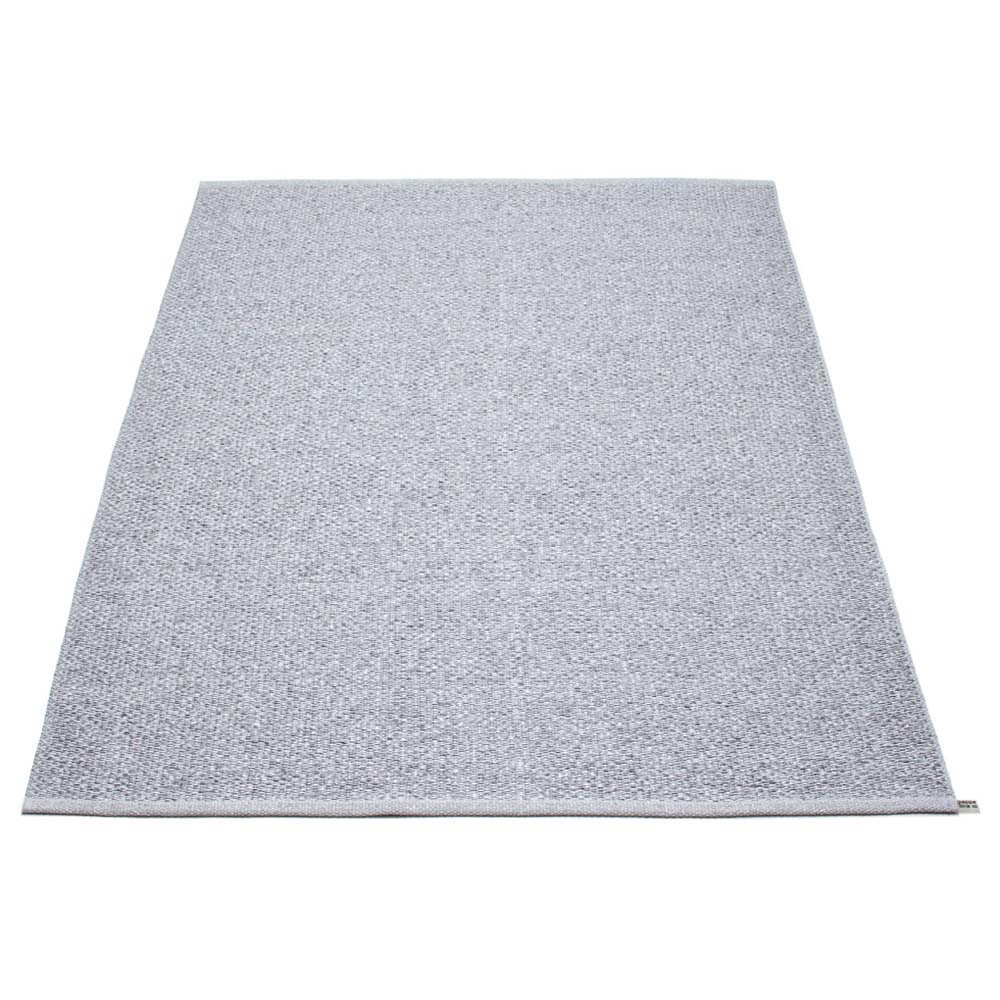 Svea Design Washable Sustainable Rug 140x220cm In Grey Metallic & Grey