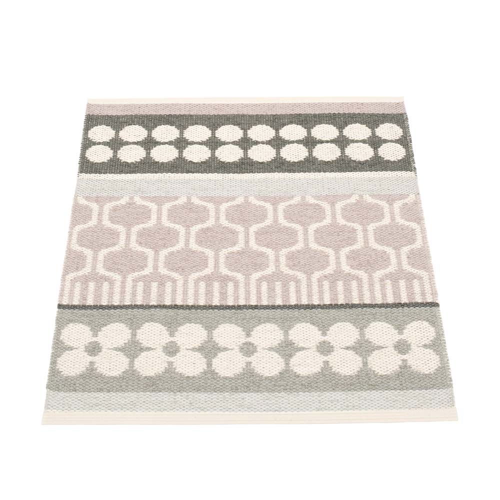 Pappelina Of Sweden Asta Design Washable Sustainable Rug 70x90cm In Pale Rose