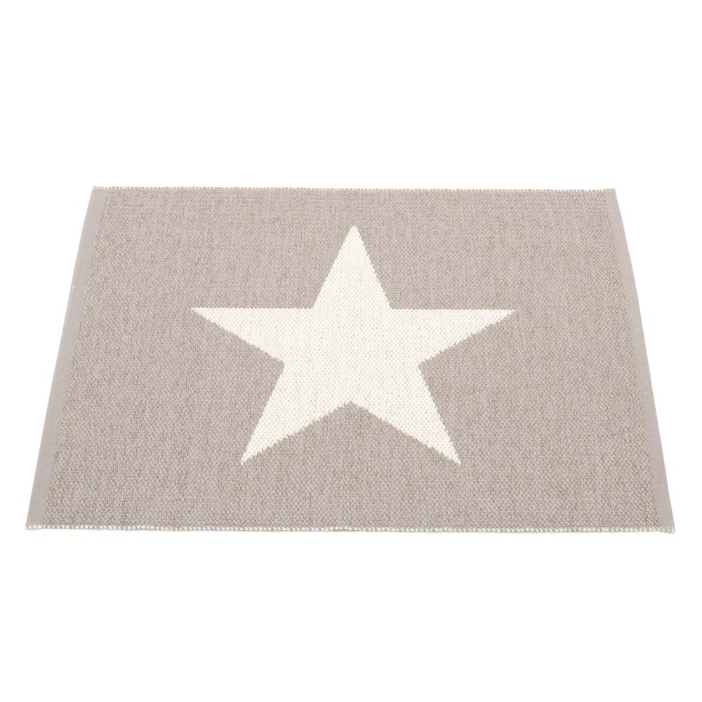 Pappelina Pappelina Of Sweden Viggo Small One Design Washable Sustainable Rug 70x90cm In Mud Brown  &  Vanilla