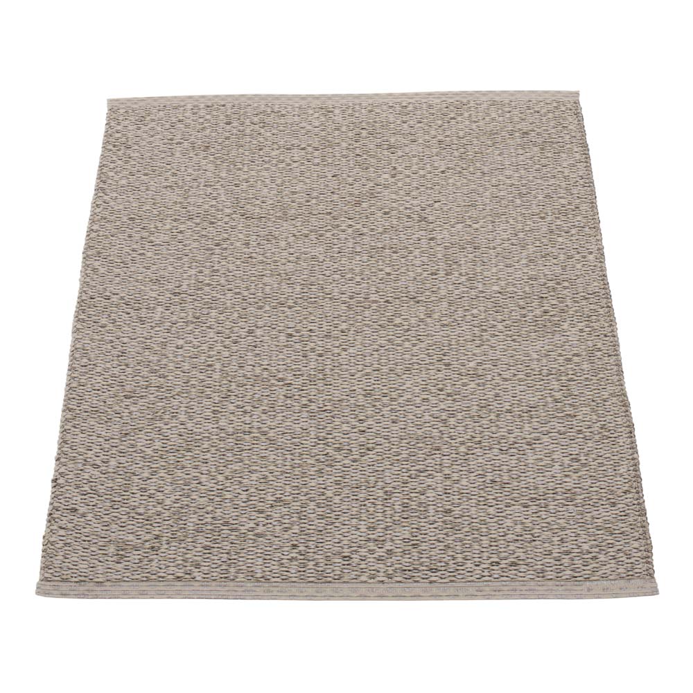 Pappelina Of Sweden Svea Design Washable Sustainable Rug 70x90cm In Mud Metallic & Mud