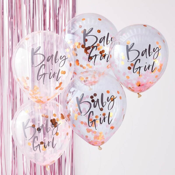 Ginger Ray (tw-801) Baby Girl Pink Baby Shower Balloons