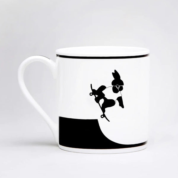 Skateboarding Rabbit Mug