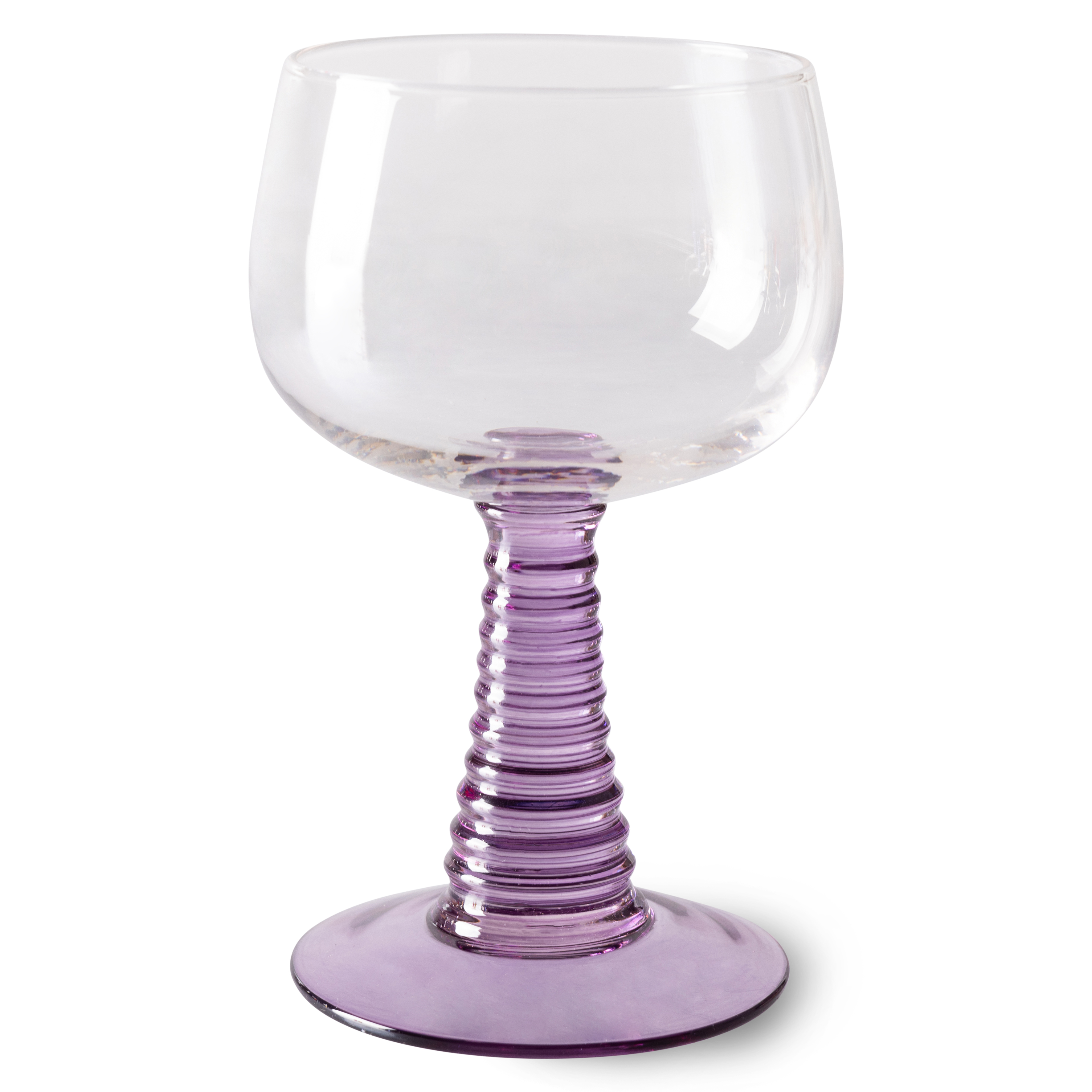 HKliving Purple Swirl High Wine Glass - Set of 2