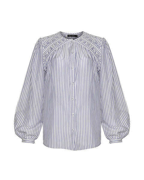 Daisy Shirt Blue Stripe