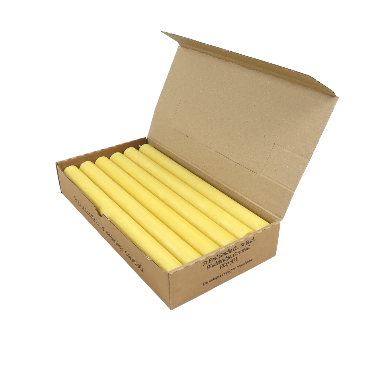 St Eval Candle Company Box of 12 Dinner Candles - Ochre