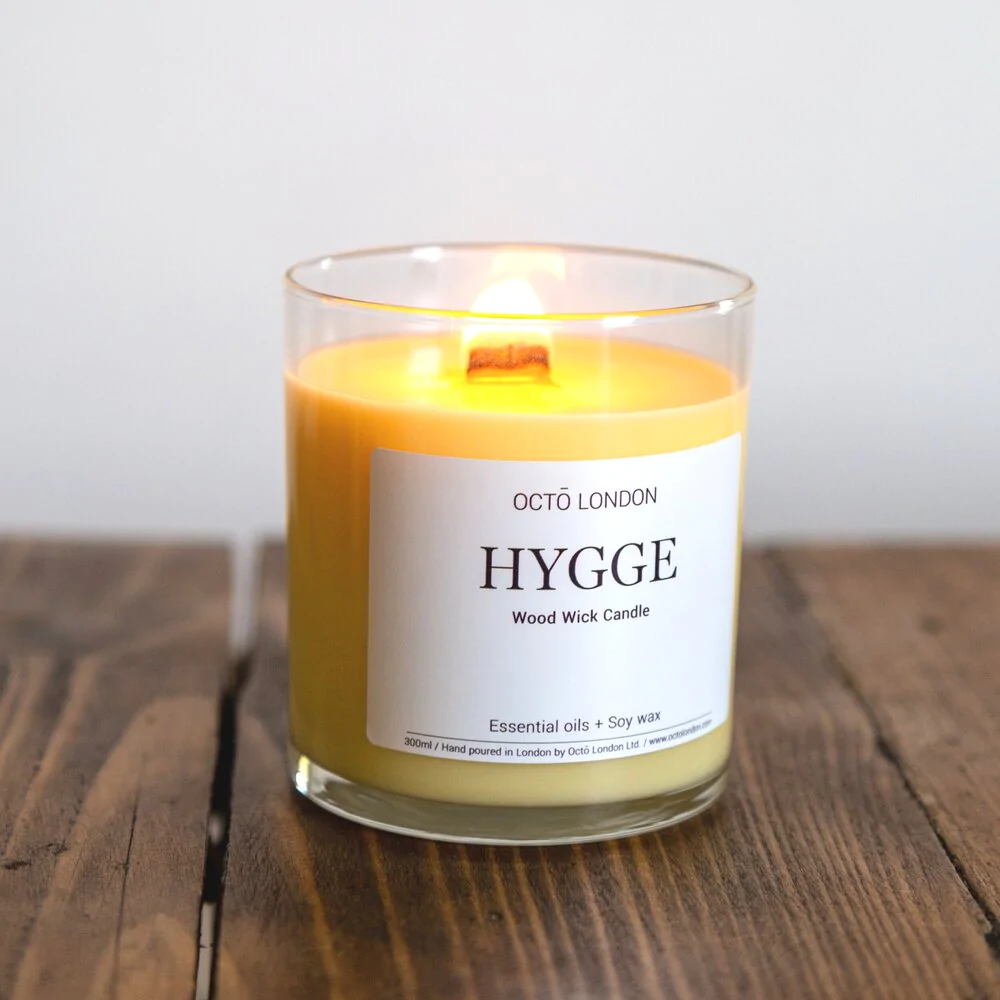 Octo Hygge 300ml Wood Wick Candle