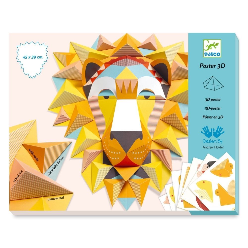 Build Your Own Lion Head 3D Poster