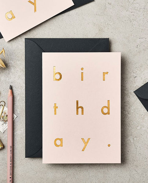 Birthday Shell Pink Card