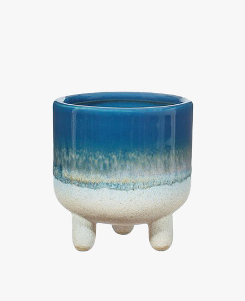 Mojave Glaze Blue Planter