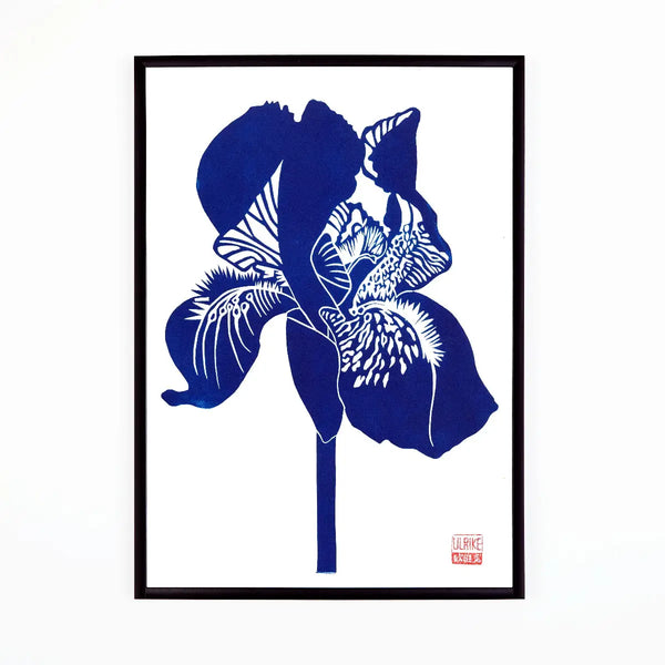 Iris Lino Print