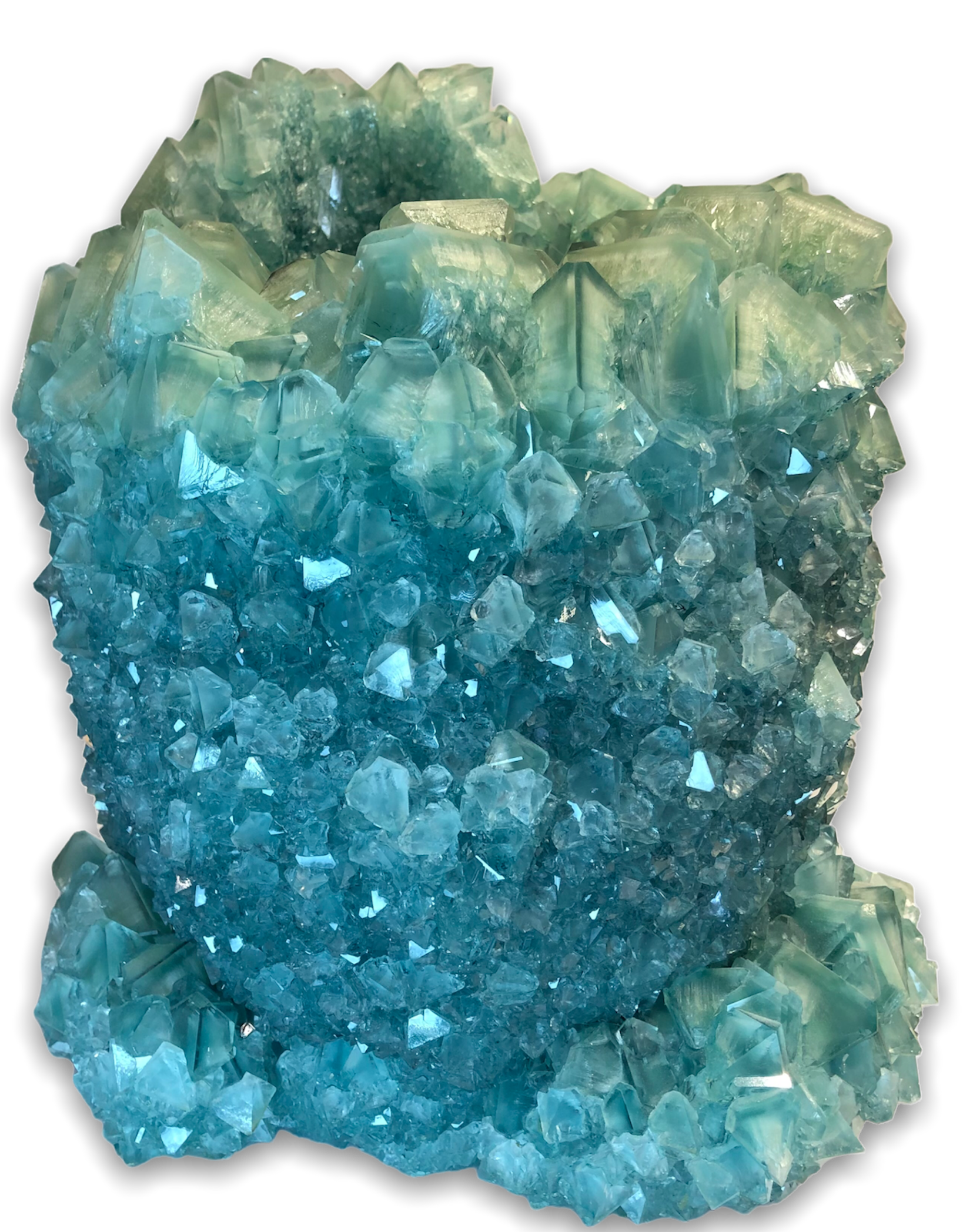 Crystal Vase Medium Turquoise