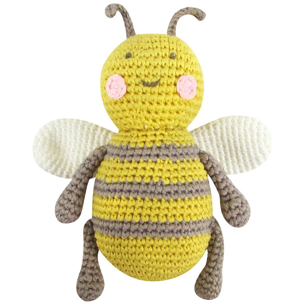Albetta Bee Baby Rattle Crotchet Toy