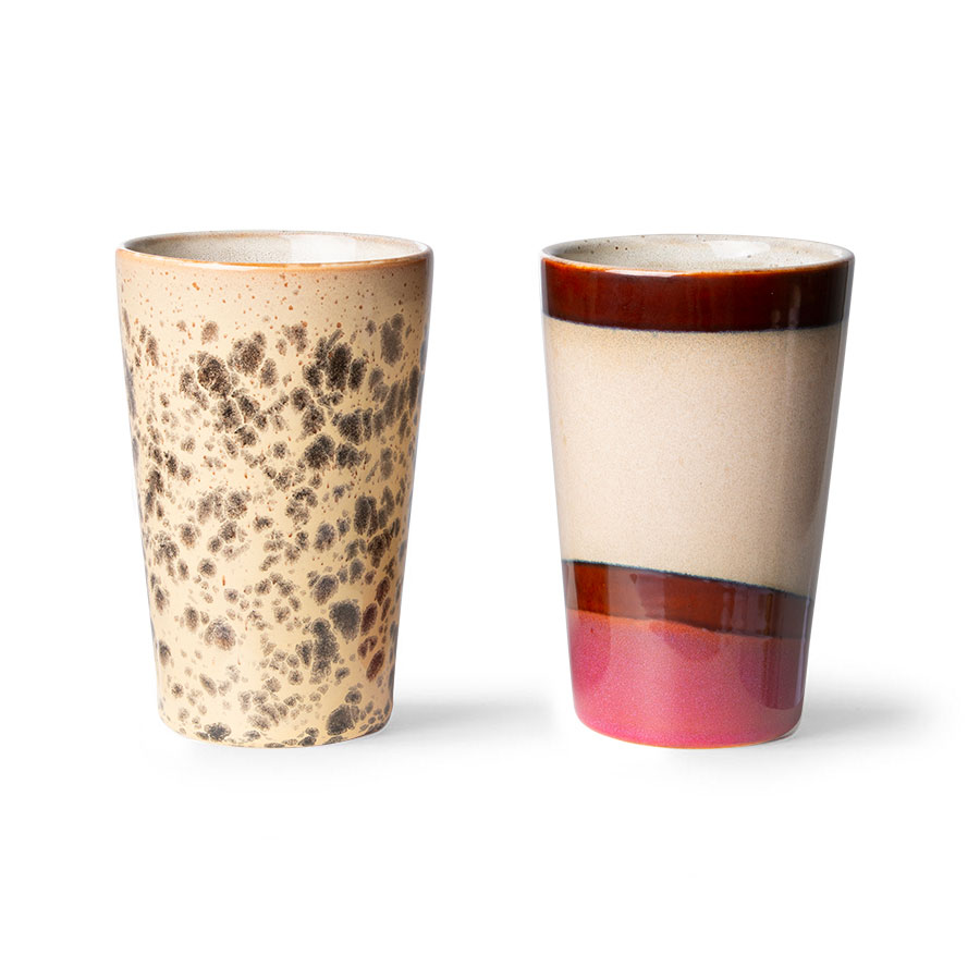 HKliving  70s ceramics: tea mugs (set of 2)