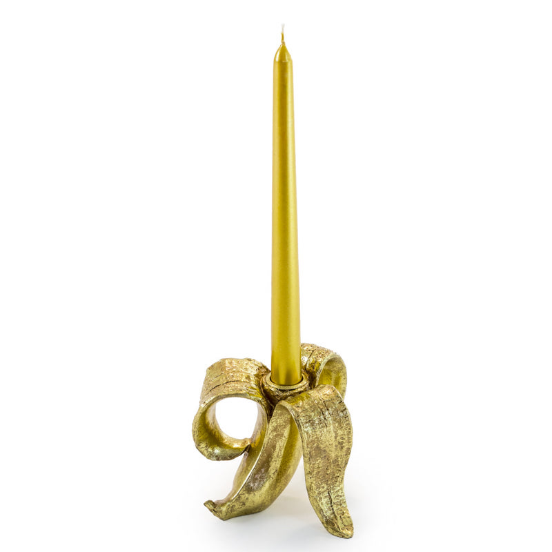 Gold Banana Candleholder