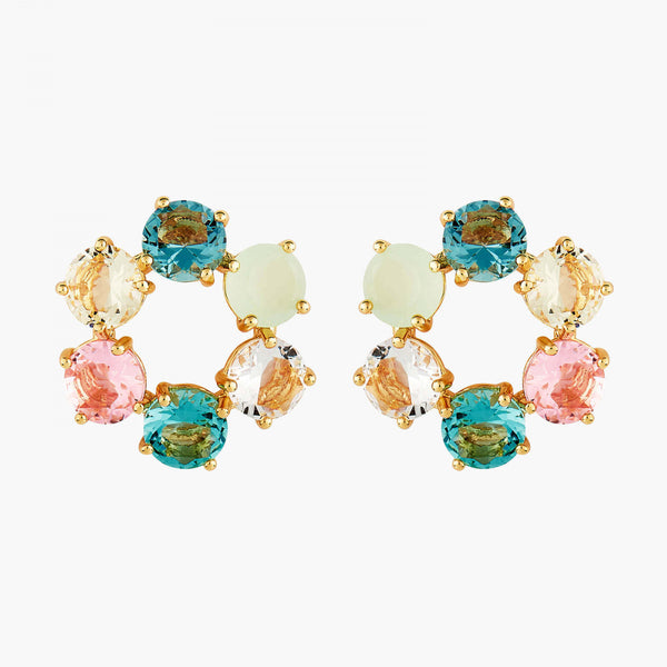 La Diamantine Acqua Azzurra Post Earrings