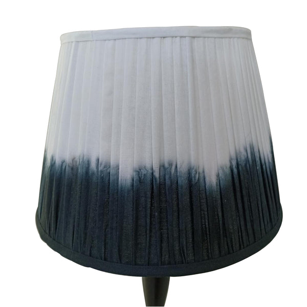 Medium Tie Dye Lampshade In Charcoal