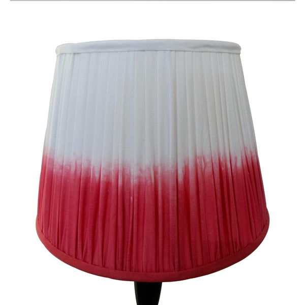 Medium Tie Dye Lampshade In Coral