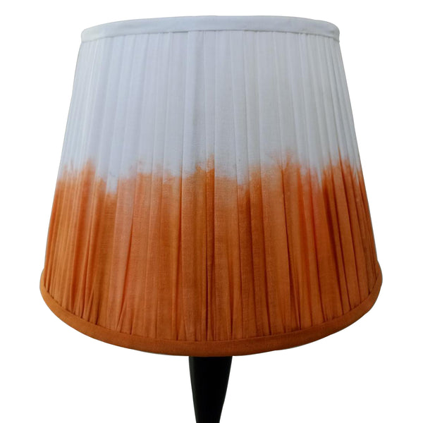 Large Tie Dye Lampshade In Orange