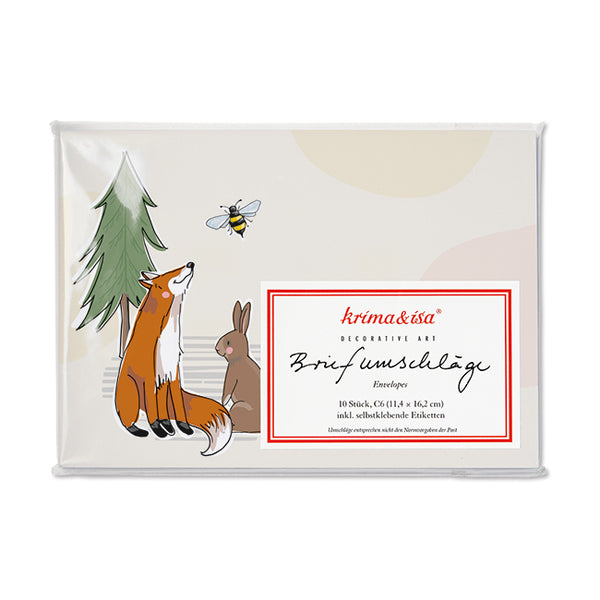 Envelopes forest animals